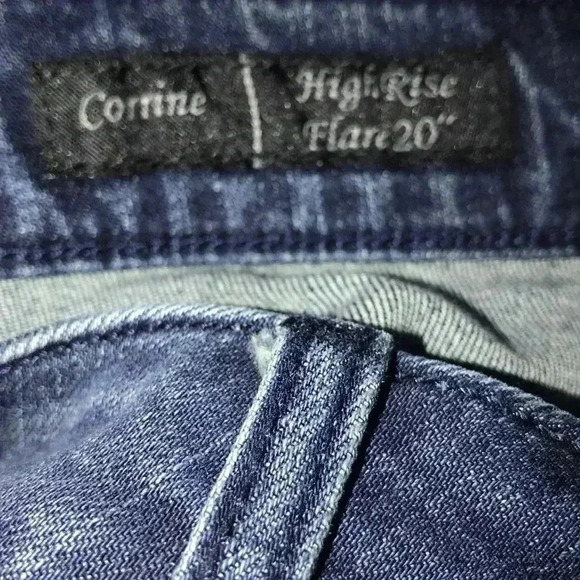 Poetic Justice Corrine High Wide Leg Flare Jeans Size 27 - Picture 5 of 7